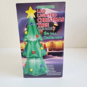 Inflatable 6ft LED Light-Up Christmas Tree Outdoor Decor
